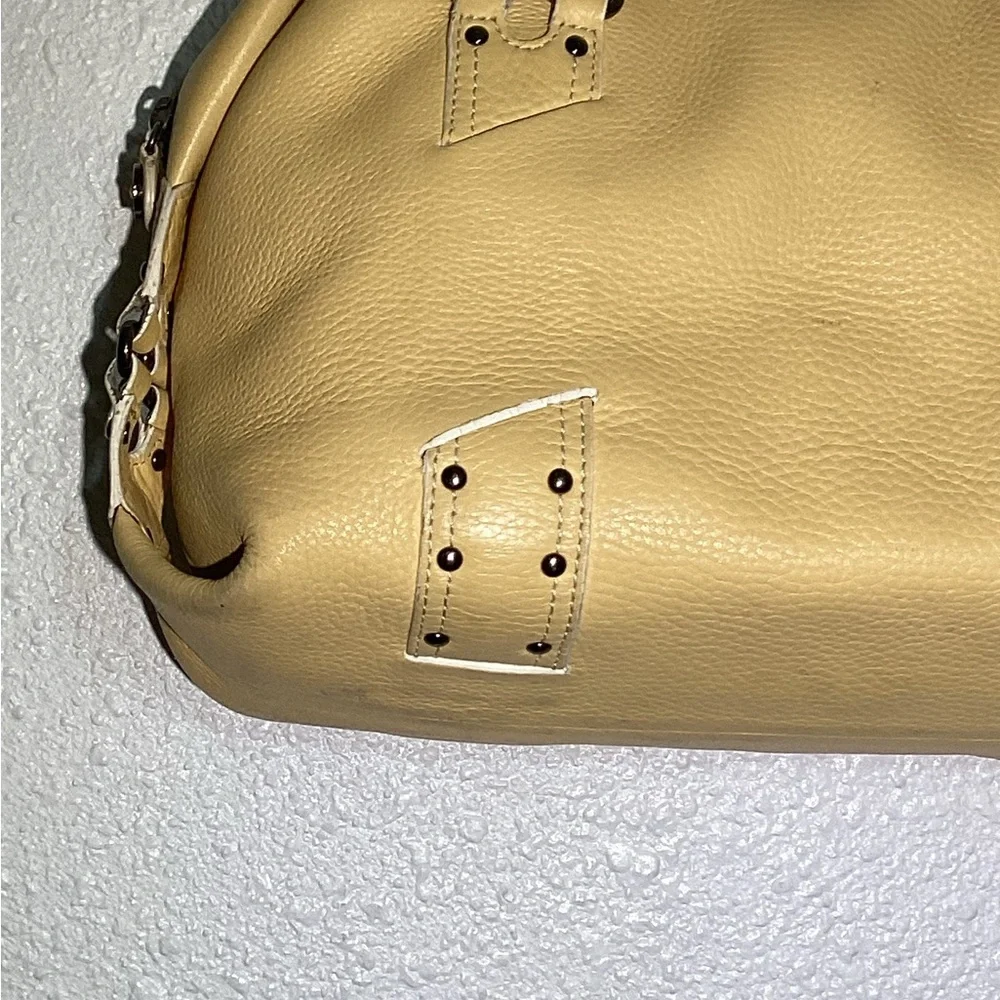 Cole Haan yellow village satchel bag